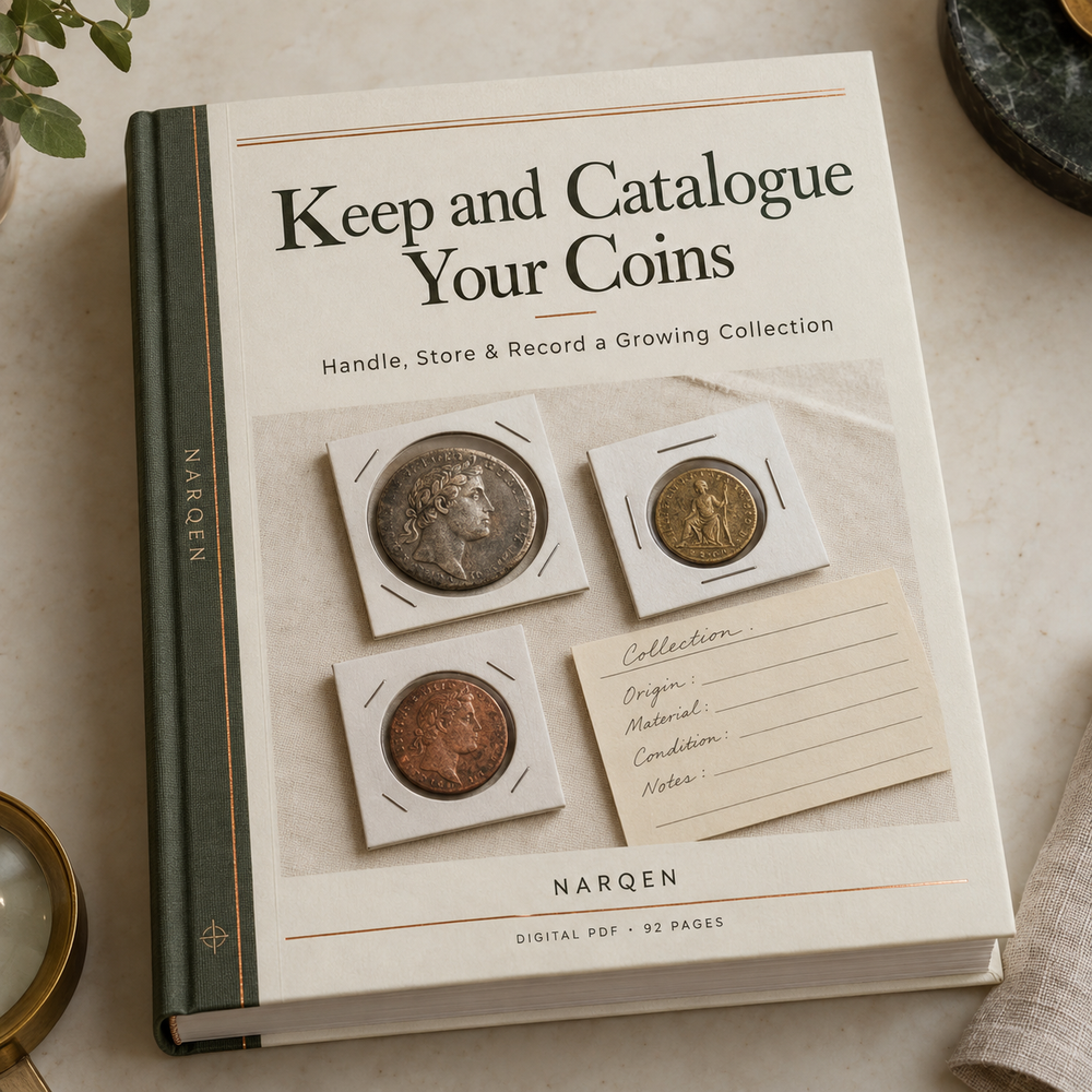 Cover preview of Keep and Catalogue Your Coins, a digital PDF guide.