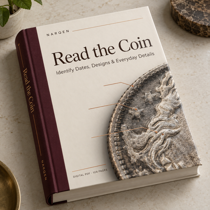 Cover preview of Read the Coin, one of the three guides in the Narqen Collector&rsquo;s Collection.